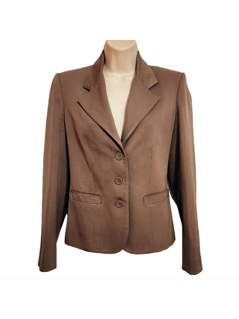 Christian Dior Brown Wool Blazer Jacket Size 4